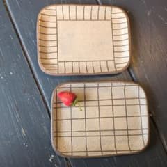 No.91　やちむん　角皿　2点のサムネイル