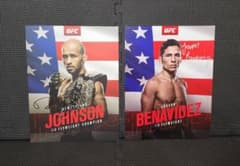 UFC 直筆サイン入りカード ジョンソン ベナビテス 2枚セット - メルカリ