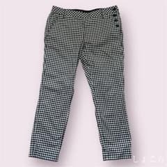 新品＊Agnes b.定価29000円クロップドパンツ　ギンガムチェック　秋冬 新品＊Agnes b.定価29000円クロップドパンツ ギンガムチェック