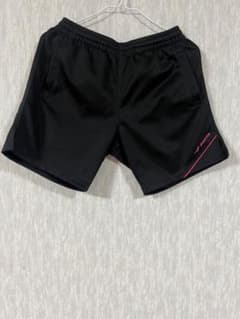 フィンタ バレーボール/サッカー 練習用 ハーフパンツブラック×ピンク Lのサムネイル
