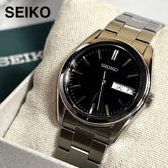 稼働美品 タグ付き SEIKO セイコー メンズ腕時計 SBTH011 ブラック 