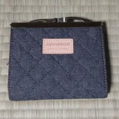 新品ayanokoji 完売品 2つ折り財布 がま口 デニム ウォレットのサムネイル