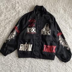 HYS  TRUX/ART SCRATCH スタンドカラーブルゾン HYSTERIC GLAMOUR（ヒステリックグラマー）の「ROYAL TRUX/ART