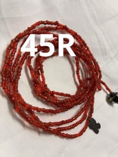 45R アンティークビーズネックレス レッド 45R アンティークビーズネックレス レッド | Mercari