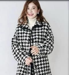 美品♡オブリobli 千鳥格子ツイードジャケット - メルカリ