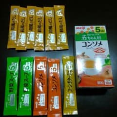 ともも様専用♡赤ちゃん村♡コンソメ1箱　和風だし　野菜スープ　コーンポタージュのサムネイル