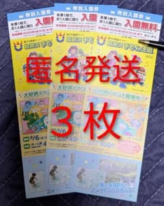 軽井沢 おもちゃ王国 入園 無料券3枚のサムネイル