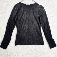 ISSEY MIYAKE イッセイミヤケ ラメ シアーカットソー 長袖 日本製 ISSEY MIYAKE イッセイミヤケ ラメ シアーカットソー 長袖 日本製