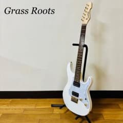 希少美品】GrassRoots エレキギター ホワイト×ゴールド 送料込み