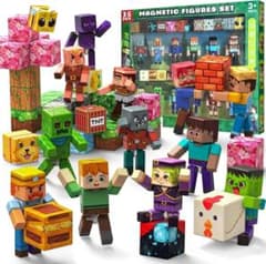 マグネットブロック 36点セット 可動フィギュア12体 磁石おもちゃ LEGO風