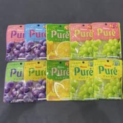 Kanro Pure 퓌레구미 10봉 세트