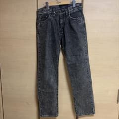 ケミカルウォッシュ デニムパンツ ブラック 32のサムネイル