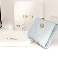 未使用品級】日本限定色 DIor Caro Dahlia クリスタルウォレット