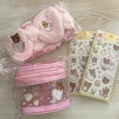 リラックマ クレアス コラボ ポーチ・ぷっくりシール・ヘアバンド　セット