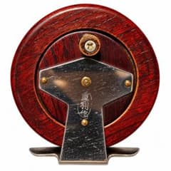 重利作 手作り木製リール タイコリール 釣具のサムネイル
