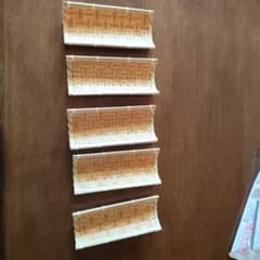 竹製 おしぼり受け 5枚セットのサムネイル