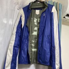 DIESEL ナイロンジャケット ブルー ホワイト Mのサムネイル