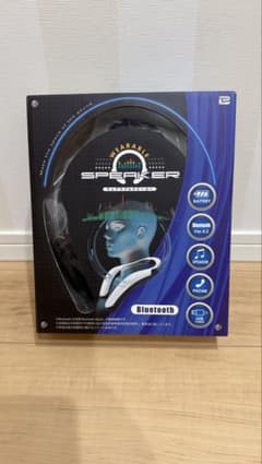 Bluetooth ウェアラブルスピーカー 本体 ブラックのサムネイル