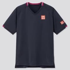 ユニクロ フェデラーモデル Vネック ドライ Tシャツ テニス - メルカリ