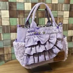 魅月様 専用 デニムリメイク フリルトートバック☆☆☆のサムネイル