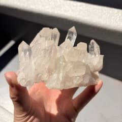 マニカラン産 サマディクォーツ クラスター 9×9×6cmヒマラヤ水晶402g サマディクォーツ ヒマラヤ水晶マニカラン産水晶クラスター 351g