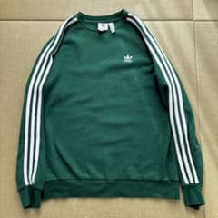 古着　adidas グリーン トレーナー XLサイズのサムネイル