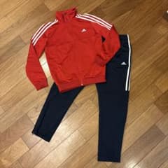 adidas ジャージ セットアップ赤紺 150のサムネイル