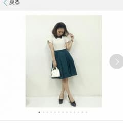 期間限定値下げ！31Sons de mode☆襟付メモリータフタドッキングOPのサムネイル