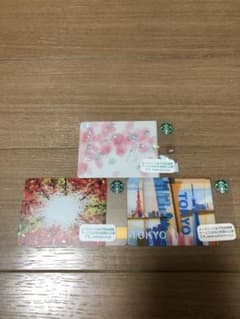 スターバックスカードセット　紅葉柄、桜柄、東京柄のサムネイル