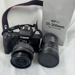 Canon EOS Kiss M 15-45mm EFM55-200mm レンズ - メルカリ