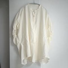 DONEEYU【ドニーユ】アイボリー 半袖シャツ ブラウス ゆったり 美品 38 