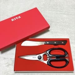 連休限定価格 ☆ 新品 ☆ 日本橋 木屋-KIYA 料理バサミとナイフセット