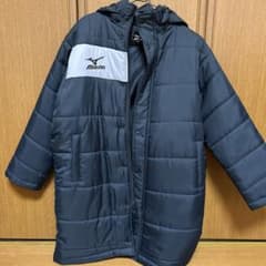 Mizuno フード付きピステ ネイビー/ライトグレー サイズ　150のサムネイル