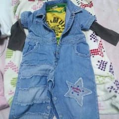 デニムつなぎとロンTセットのサムネイル