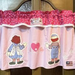 カントリー雑貨❤️カフェカーテン(パネル小・オフホワイト)のサムネイル