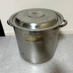 高級業務用 クローバー モリブデン 寸胴鍋33cm（26L）SUS316 耐酸鍋