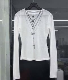 スカルプター★フェイクネックレスロンT スカルプター フェイクネックレスロンT - メルカリ