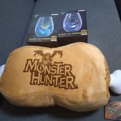 モンハン　グラス　こんがり肉クッションセット