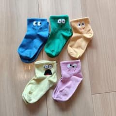 カラフルキャラクター靴下5足セットのサムネイル