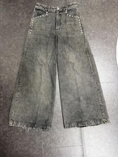 ⭐︎定価22,000円 Jent Louis ワイドデニムパンツ グレーのサムネイル