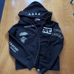 A BATIHNG APE フルジップパーカー 黒のサムネイル