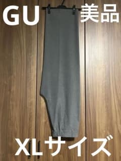 GU タックワイドパンツ　グレー　XLサイズのサムネイル