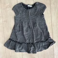 BeBe 千鳥格子柄 ワンピース 90のサムネイル