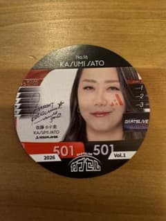 DARTSLIVE カプセル 佐藤かす美 No.16のサムネイル