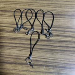 DAISO 伸びるストラップ ブラック 6個入のサムネイル