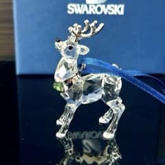 スワロフスキー トナカイ フィギュリン クリスマス オーナメント 置物 スワロフスキー トナカイ フィギュリン クリスマス オーナメント 置物