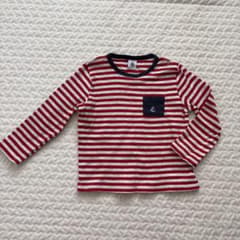 PETIT BATEAU 長袖カットソー ボーダーのサムネイル