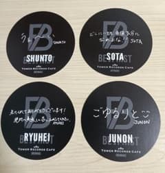 BE:FIRST コラボカフェ特典コースター シュントソウタリュウヘイ