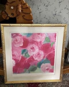 額入り Jeannie Kimm 版画 【ローズの香り】直筆サイン ED 証明書