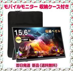 モバイルモニター 15.6インチ モバイルディスプレイ 収納ケース付き　限定１個 モバイルモニター 15.6インチ モバイルディスプレイ 収納ケース付き